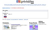Сайт ESL-printables